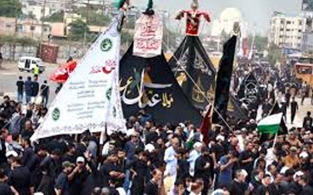کوئٹہ؛ 9ویں محرم الحرام کے موقع پر شبیہ ذوالجناح کا جلوس امام بارگاہ ناصرالعزا پر اختتام پذیر