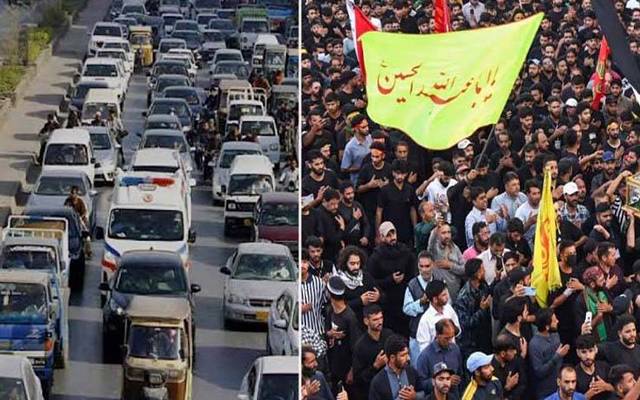 10محرم الحرام کاٹریفک پلان جاری