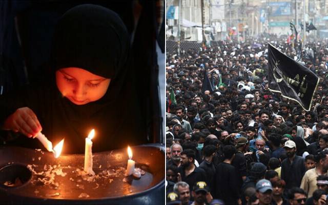 ملک بھر سے عاشورہ کے جلوس ختم ؛شام غریباں کی مجالس برپا