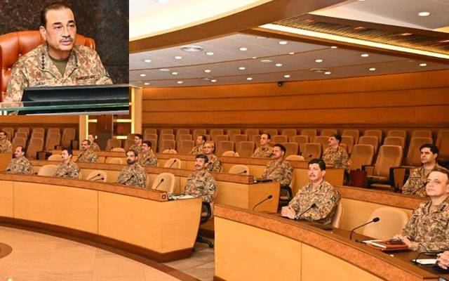 ’’پاکستان کے عوام کا تحفظ اور سلامتی مسلح افواج کی اولین ترجیح‘‘ آرمی چیف کی زیرِصدارت کور کمانڈرز کانفرنس 