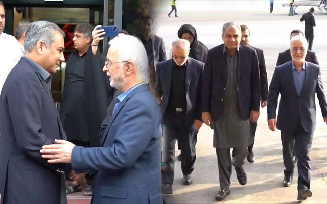 وزیرداخلہ محسن نقوی سرکاری دورے پر ایران پہنچ گئے، ائرپورٹ پر پرتپاک استقبال 