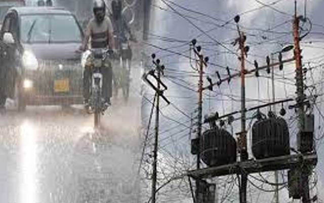 شہر میں موسلادھار بارش، بجلی کا ترسیلی نظام متاثر