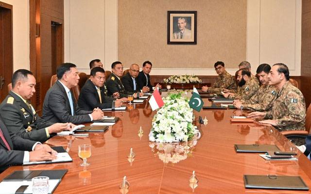 فیلڈ مارشل سید عاصم منیر سے انڈونیشیا کے وزیر دفاع ملاقات، فوجی روابط پر تبادلہ خیال