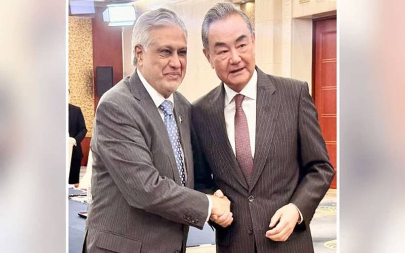 اسحاق ڈار کی چینی ہم منصب سے ملاقات، اہم امور پر تبادلہ خیال   