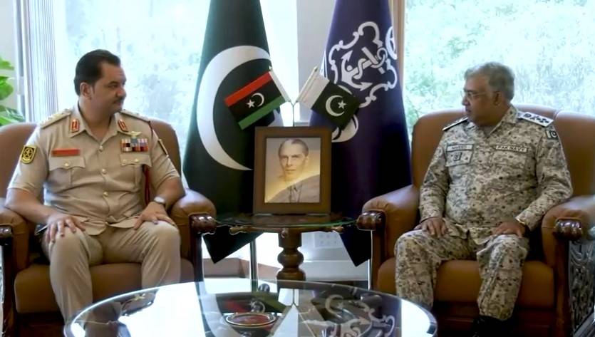 لیبیا کی مسلح افواج کے کمانڈر انچیف کی چیف آف دی نیول اسٹاف ایڈمرل نوید اشرف سے ملاقات