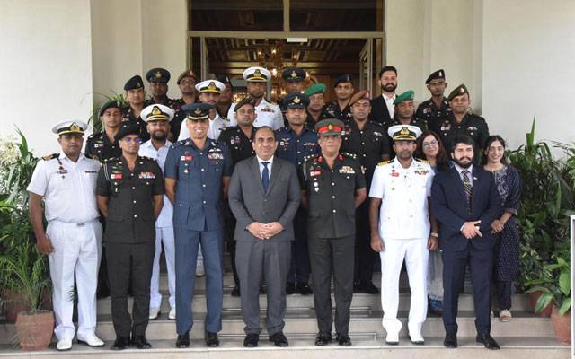 سری لنکن ڈیفنس سروسز کالج کے افسران کا وزارتِ خارجہ کا دورہ