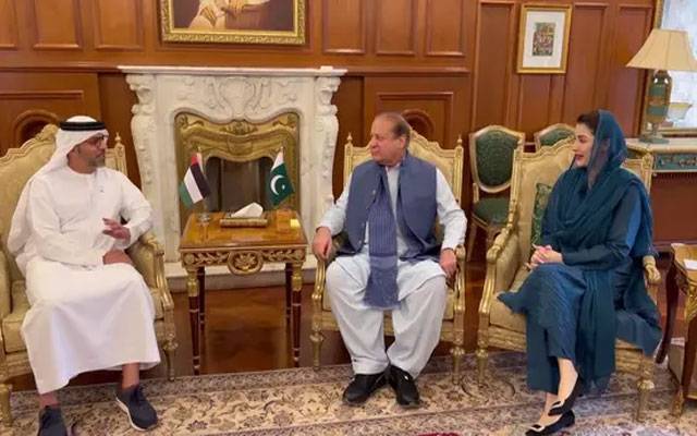 نواز شریف، مریم نواز سے یو اے ای کے سفیر کی ملاقات، دوطرفہ تعاون کو فروغ دینے پر اتفاق 