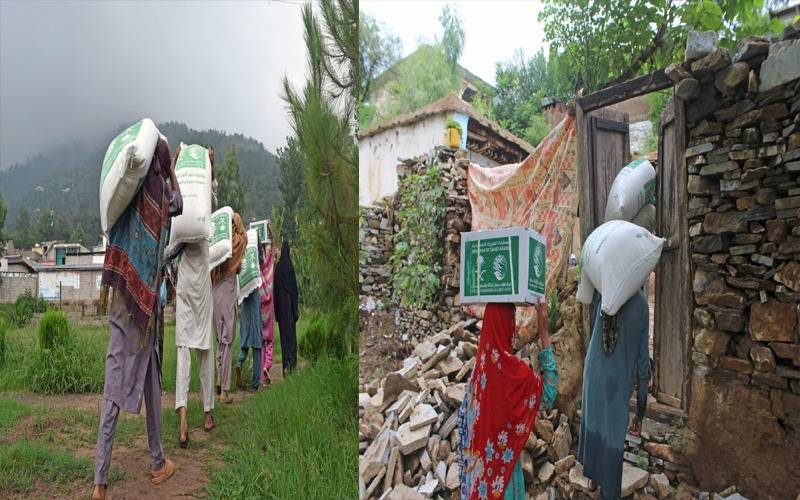 کنگ سلمان ریلیف کی  جانب سے  آزاد کشمیر کے 6,000 متاثرہ خاندانوں میں فوڈ پیکجز تقسیم 
