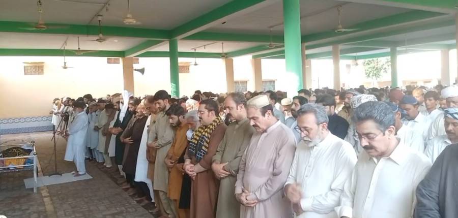 چیئرمین سینیٹ سید یوسف رضا گیلانی کے کزن کی نماز جنازہ ادا