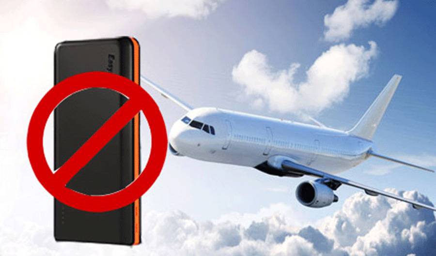 Power Bank prohibited, Emarets Air Lines 