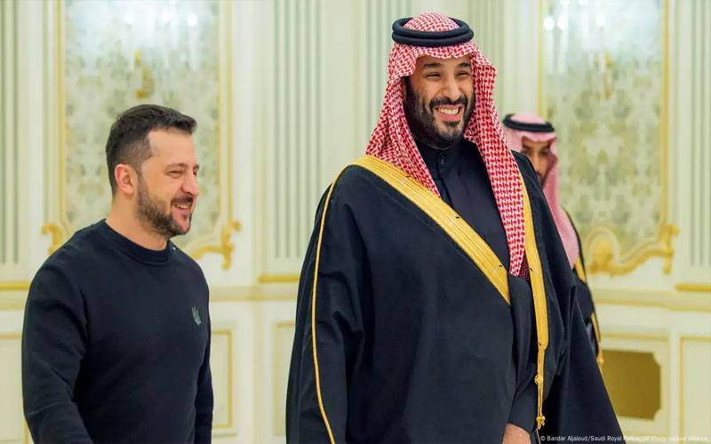 سعودی ولی عہد شہزادہ محمد بن سلمان سے یوکرین کے صدر کا ٹیلیفونک رابطہ
