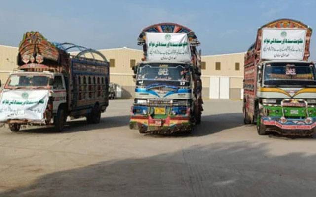 حکومت سندھ نے کے پی سیلاب متاثرین کیلئے امدادی سامان روانہ کردیا 