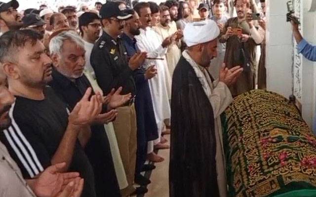 صحافی خاورحسین کی نماز جنازہ ادا ،سیاسی رہنماؤں سمیت دیگر کی شرکت