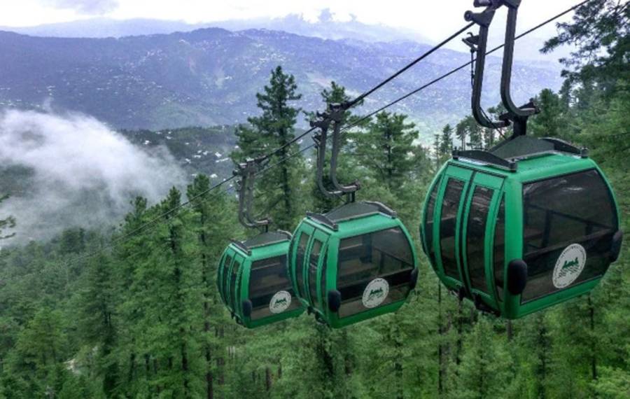 Murre Patriata Chair Lift, Cable car, Tourists, Monsoon, City42