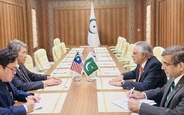 اسحاق ڈار کی ملائیشیا کے وزیر خارجہ سے ملاقات، غزہ کی صورتحال پر اظہارِ تشویش 