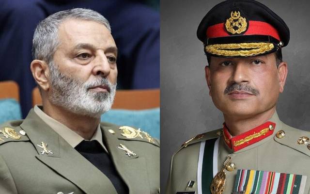 فیلڈ مارشل عاصم منیر سے ایرانی فوج کے سربراہ کا رابطہ، مشترکہ سرحدوں کو محفوظ بنانے پر اتفاق