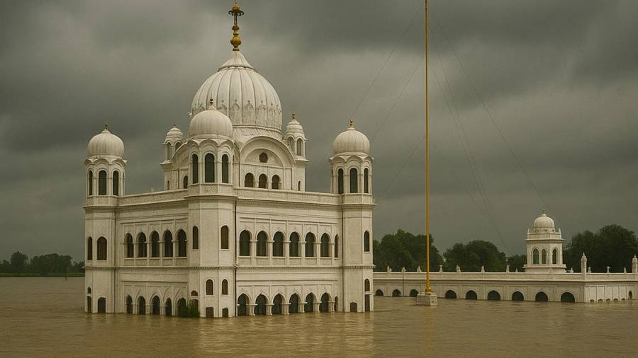  Ravi flood, Kartarpur, Gurodwara Darbar Sahab Kartarpur, Gurdaspur, Pathankot, City42 