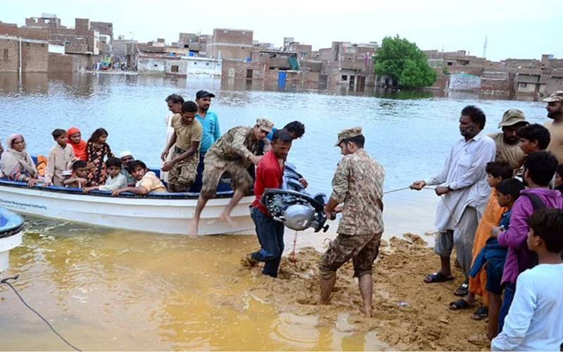 پاک فوج سیلابی علاقوں میں ریسکیو اور ریلیف سرگرمیوں میں مصروف  