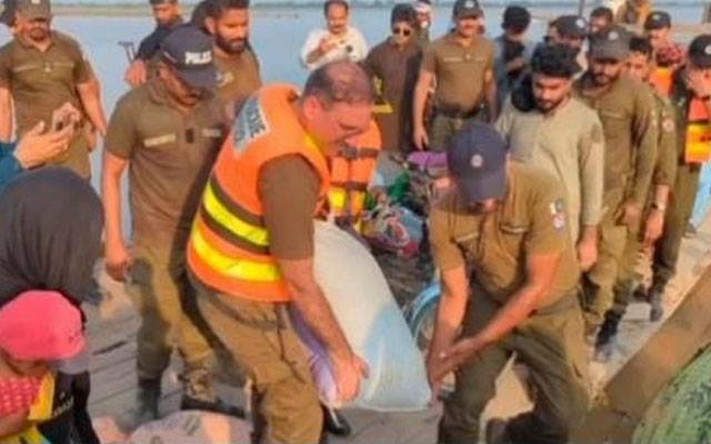 پنجاب پولیس کا سیلاب متاثرین کیلئے ریسکیو اینڈ ریلیف آپریشن بلاتعطل جاری