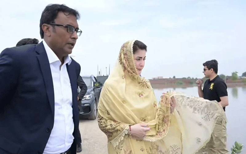 مریم نواز کا ملتان اور جلال پور پیر والا کا فضائی جائزہ، سیلاب متاثرہ علاقوں کا مشاہدہ