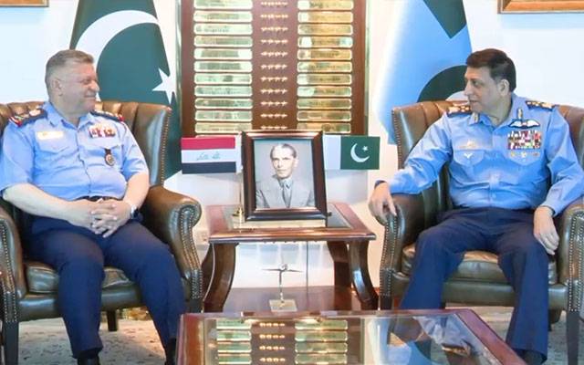 ایئر چیف مارشل ظہیر احمد بابر سے عراقی فضائیہ کے کمانڈر کی ملاقات، اہم امور پر بات چیت