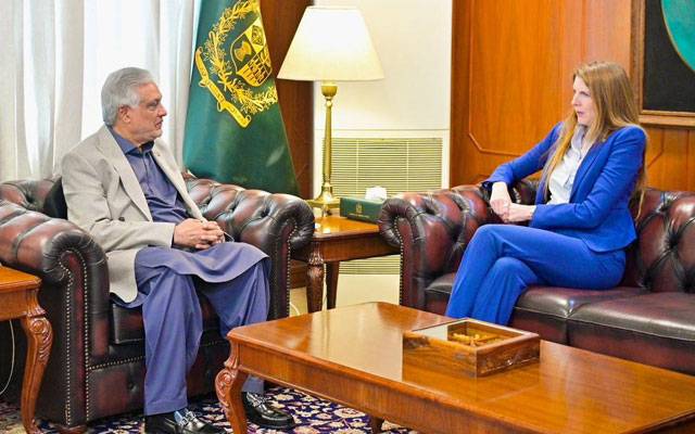 برطانوی ہائی کمشنر کی اسحاق ڈار سے ملاقات،30 لاکھ پاؤنڈ ہنگامی امدادکی معاونت کا اعلان
