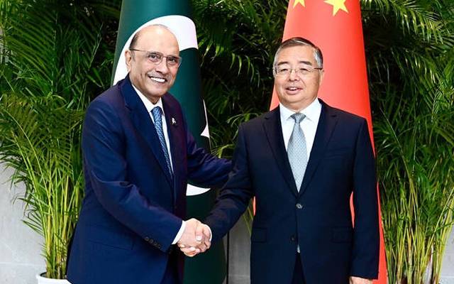  صدر آصف علی زرداری کا دورہ چین، اہم چینی وزیر سے خصوصی ملاقات