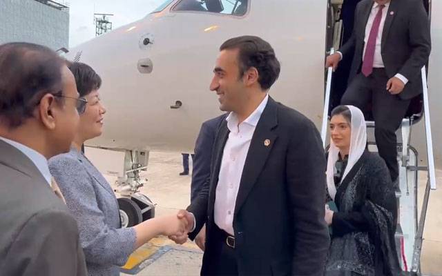خاتونِ اوّل آصفہ بھٹو اور بلاول بھٹو شنگھائی پہنچ گئے 