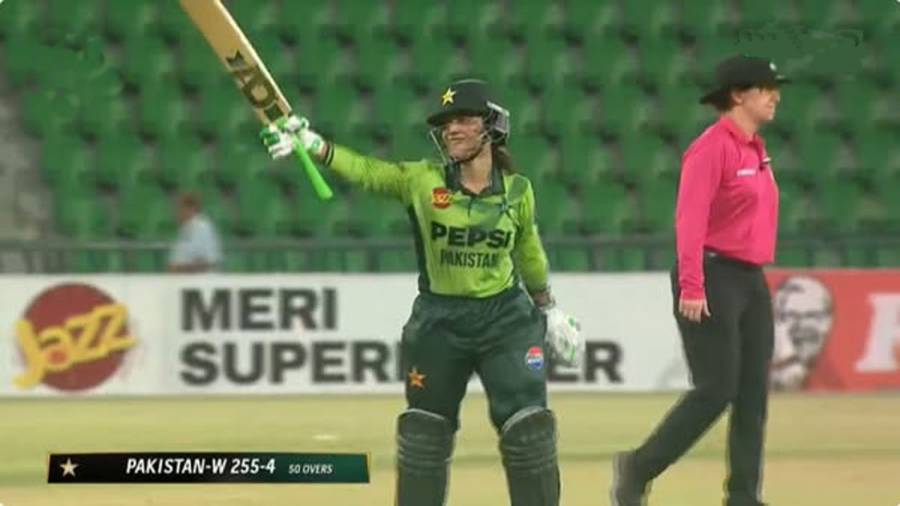 Sidrah Amin One Day International Century, City42 , Pakistan vs South Africa, Women in Green Shirts, City42 
