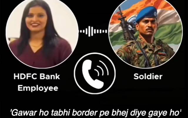 بھارتی بینک ملازمہ نے بھارتی فوج سمیت اہلکار کو کھری کھری سنا دیں