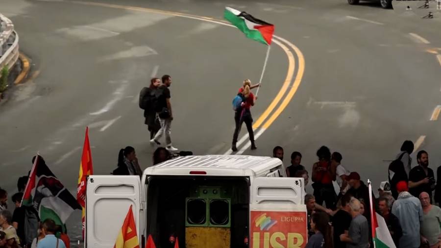 Itali protests, Two state solution, General Assembly, 