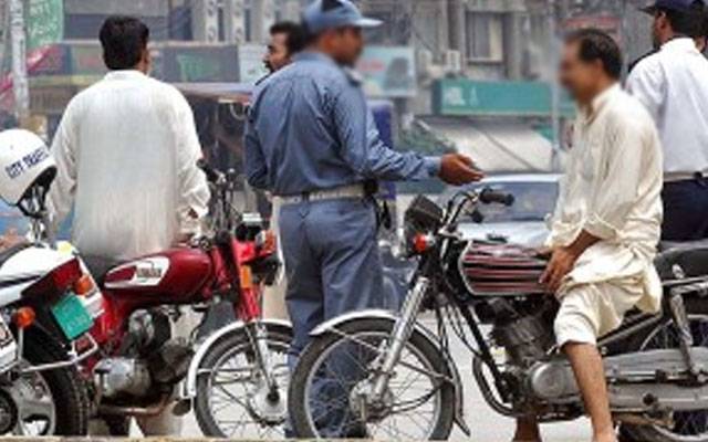 ون وے کی خلاف ورزیوں پر29 ہزار 704 شہریوں کو چالان ٹکٹ جاری
