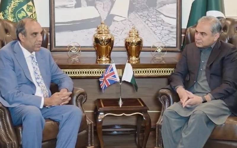  وزیر داخلہ  محسن نقوی سے برطانوی رکن پارلیمنٹ لارڈ شفق محمد  کی  ملاقات   