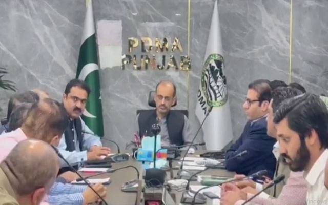 ریلیف کمشنر نبیل جاوید کی زیر صدارت پی ڈی ایم اے اجلاس،سیلاب بحالی سروے کی پیشرفت پر بریفنگ