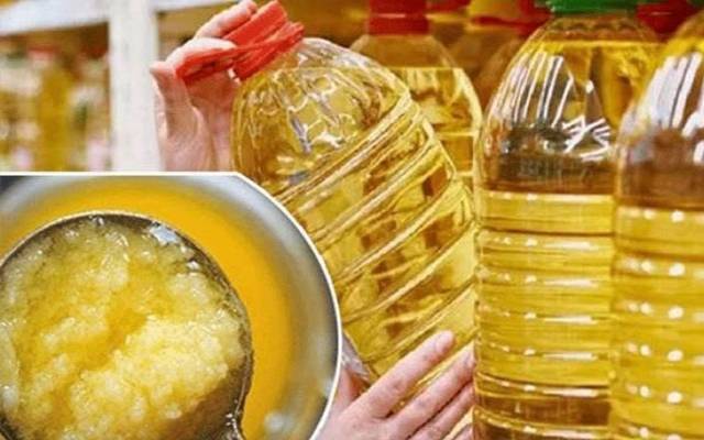  گھی درجہ اول 550 ،آئل 560 فی کلوگرام میں فروخت
