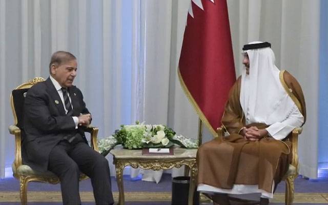 وزیراعظم کی شرم الشیخ میں قطر کے امیر سے ملاقات
