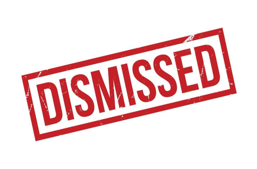 Dismissed from job, termination order, corruption, 