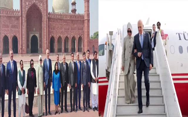 آذربائیجان اور ترکیہ کے سپیکرز کی مزارِ اقبال پر حاضری