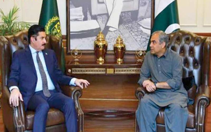 وزیر داخلہ محسن نقوی سے گورنر خیبر پختونخواکی ملاقات، مختلف اُمور پر تبادلہ خیال  