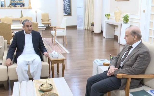 وزیراعظم شہباز شریف سے وزیر داخلہ محسن نقوی کی ملاقات
