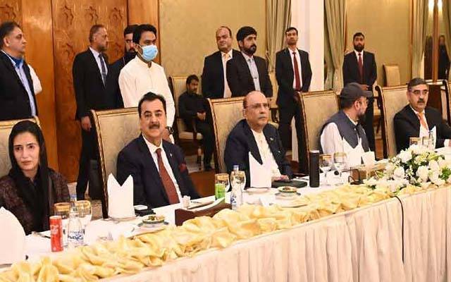 صدر زرداری کا ارکان پارلیمنٹ کو عشائیہ،وزیراعظم بھی شریک،ملکی موجودہ سیکورٹی صورتحال پر تبادلہ خیال