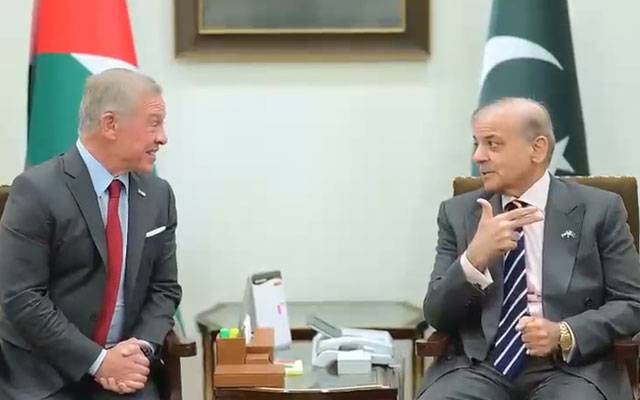 وزیراعظم اور شاہ اردن کے درمیان ملاقات، علاقائی سلامتی، امن کے اقدامات پر تفصیلی تبادلہ خیال