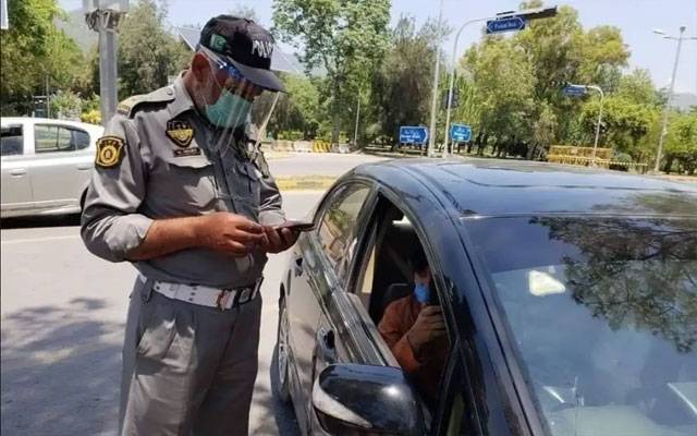 ٹریفک پولیس کا ای چالان ڈیفالٹر سرکاری گاڑیوں کے خلاف کریک ڈاؤن