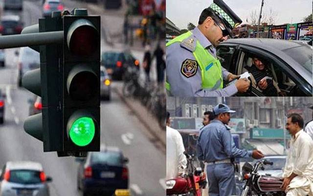  صوبہ بھر میں ٹریفک قوانین کی خلاف ورزی پر سخت کریک ڈاؤن جاری
