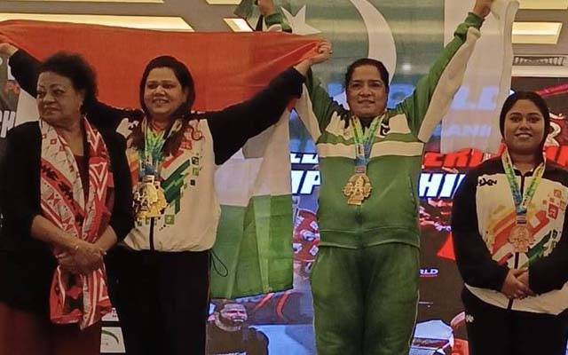ورلڈ پاور لفٹنگ چیمپئن شپ:انسپکٹر ارم خانم کے 2 گولڈ میڈلز
