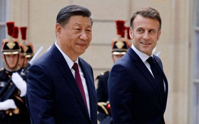 فرانسیسی صدر کا چین میں پرتپاک استقبال