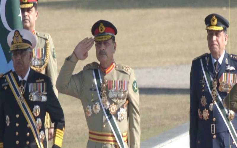  مسلح افواج کے چیف کو تینوں افواج کا جوائنٹ گارڈ آف آنر