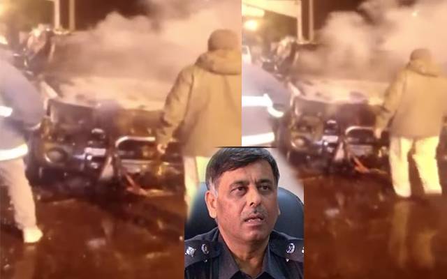  سابق ایس ایس پی ملیر راؤ انوار کی گاڑی میں آگ لگ گئی