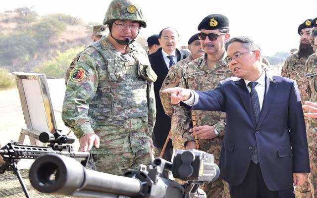 پاکستان آرمی اور چائنہ کی پیپلز لبریشن آرمی کی مشترکہ انسدادِ دہشت گردی مشق ’’وارئیر نائن‘‘ جاری