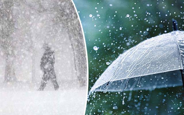   ملک کے مختلف علاقوں میں بارش اور برفباری کی پیشگوئی  